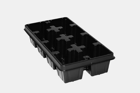 705100C - 250 Square Pot 8-Count Carry Trays