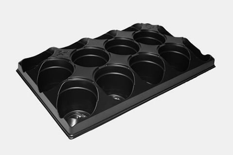 755810C - 400-GV Round Pot 15-Count Carry Trays