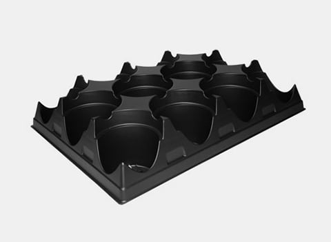755835C - 450-GV Round Pot 12-Count Carry Trays