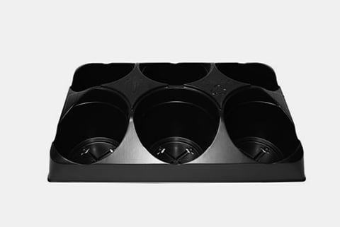 755850C - 600-AV Round Pot 6-Count Carry Trays