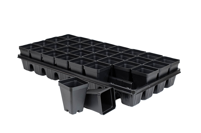 2.5-Inch Square Deep Pots
