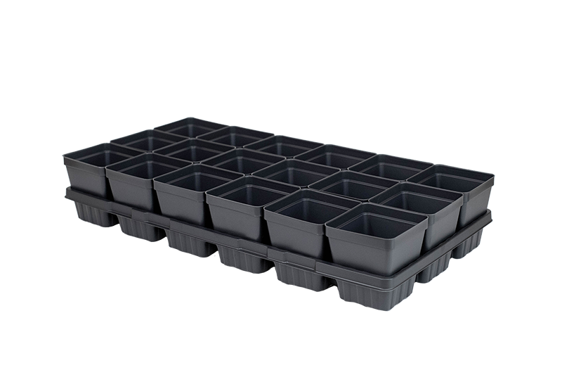 18-Count Carry Trays for 3.5in Square Pots