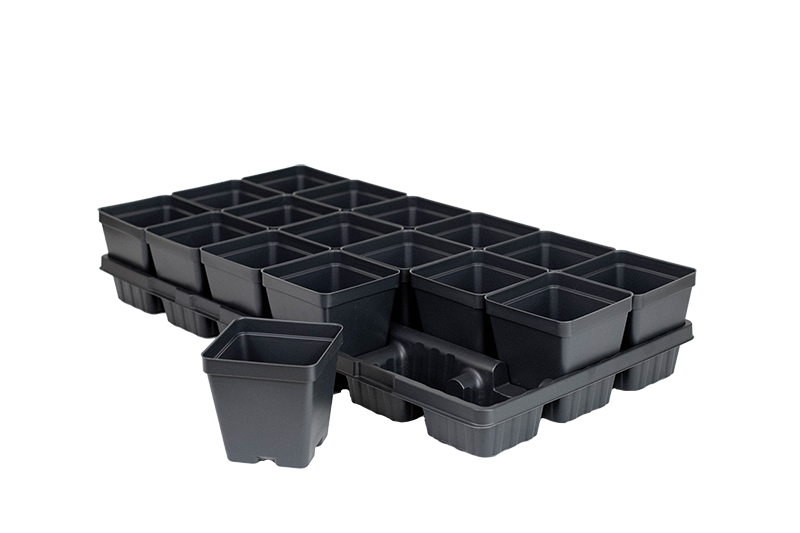 3.5-Inch Square Deep Pots