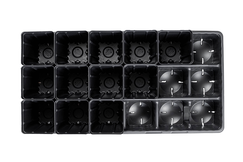 3.55-Inch Square Deep Nursery Pots
