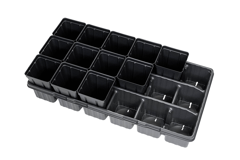 3.55-Inch Square Deep Nursery Pots