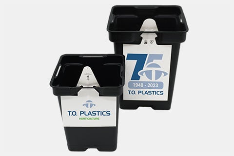 Tag Slot Square Pots